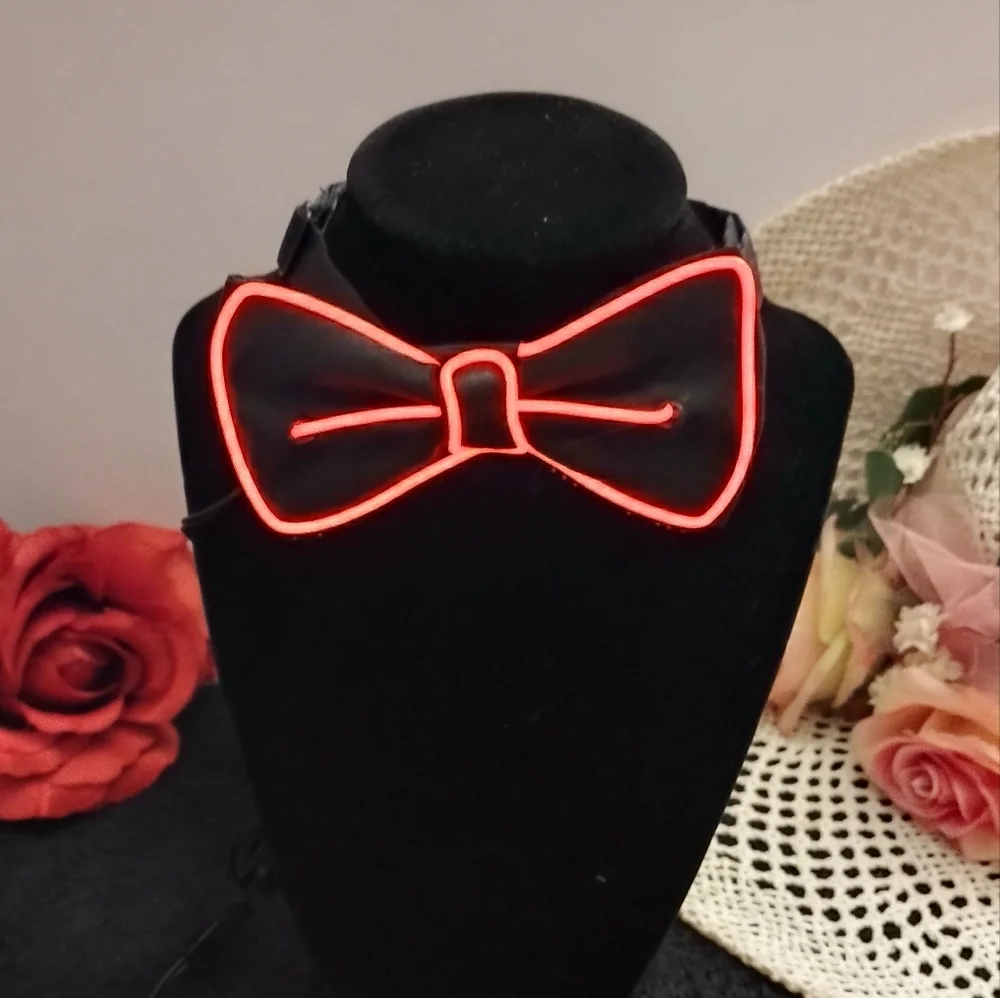🎃 Light up Adjustable Bow Tie Halloween Costume Accessory Battery operated